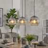 Ripoll Suspension, Boule lumineuse, Suspension Clair, Fumé, 3 lumières