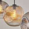 Ripoll Suspension, Boule lumineuse, Suspension Ambre, Clair, Fumé, 3 lumières