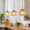 Ripoll Suspension, Boule lumineuse, Suspension Ambre, Clair, 3 lumières