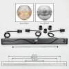 Ripoll Suspension, Boule lumineuse, Suspension Ambre, Clair, Fumé, 3 lumières