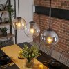 Koyoto Suspension, Boule lumineuse, Suspension Ambre, Clair, Fumé, 3 lumières