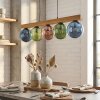 Gastor Suspension, Boule lumineuse, Suspension Écru, Noir, 5 lumières