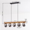 Gastor Suspension, Boule lumineuse, Suspension Écru, Noir, 5 lumières