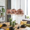 Ripoll Suspension, Boule lumineuse, Suspension Clair, Cuivré, 3 lumières