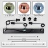 Koyoto Suspension, Boule lumineuse, Suspension Bleu, Vert, Cuivré, 3 lumières