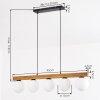 Gastor Suspension, Boule lumineuse, Suspension Écru, Noir, 5 lumières
