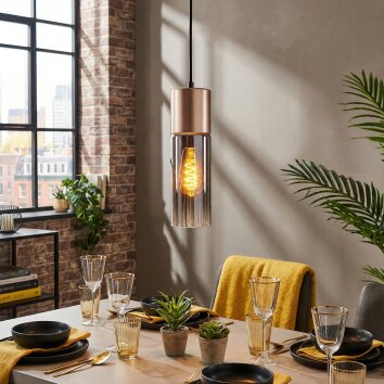 Dulcita Suspension, Suspension Brun, 1 lumière