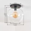 Koyoto Plafonnier, Boule lumineuse 30 cm Clair, 1 lumière