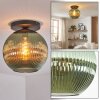 Koyoto Plafonnier, Boule lumineuse 30 cm Vert, 1 lumière