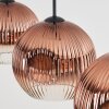 Ripoll Suspension, Boule lumineuse, Suspension Clair, Cuivré, 3 lumières