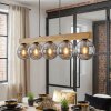 Gastor Suspension, Boule lumineuse, Suspension Écru, Noir, 5 lumières