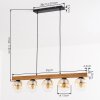Gastor Suspension, Boule lumineuse, Suspension Écru, Noir, 5 lumières