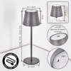 Salgadinho Lampe de table d'extérieur, Lampe à poser LED Gris, 1 lumière
