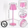 Salgadinho Lampe de table d'extérieur, Lampe à poser LED Rose, 1 lumière