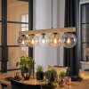 Gastor Suspension, Boule lumineuse, Suspension Écru, Noir, 5 lumières