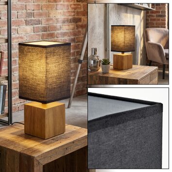 Talco Lampe à poser LED Écru, Noir, 1 lumière