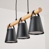 Andian Suspension, Suspension Écru, Noir, 3 lumières