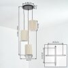 Deran Suspension, Suspension, Suspension grappe Noir, 3 lumières