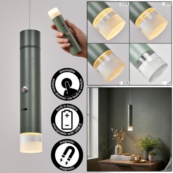 Molten Suspension, Suspension LED Vert, 1 lumière