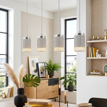 Fenik Suspension, Suspension Blanc, 4 lumières