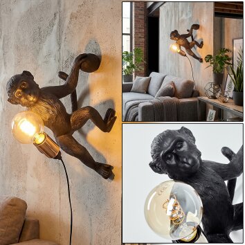 Leonix Applique murale Or, Noir, 1 lumière