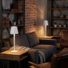 Salgadinho Lampe de table d'extérieur, Lampe à poser LED Blanc, 1 lumière