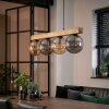 Gastor Suspension, Boule lumineuse, Suspension Écru, Noir, 4 lumières