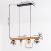 Gastor Suspension, Boule lumineuse, Suspension Écru, Noir, 4 lumières
