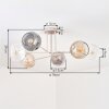 Ripoll Plafonnier, Boule lumineuse Sable, 6 lumières