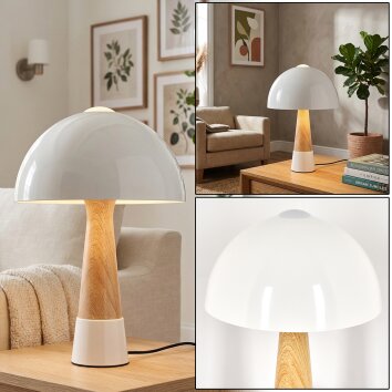 Lampe Champignon  Forgek Lampe à poser Couleur bois, Sable, 1 lumière