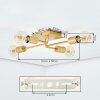 Bogno Plafonnier Laiton, 4 lumières