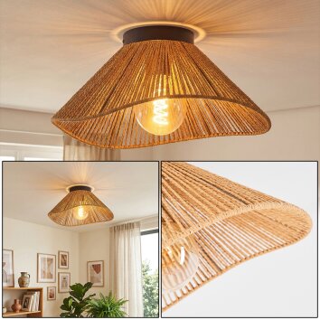 Tonik Plafonnier Noir, 1 lumière