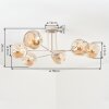 Ripoll Plafonnier, Boule lumineuse Sable, 6 lumières