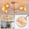 Ripoll Plafonnier, Boule lumineuse Sable, 6 lumières