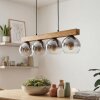 Koyoto Suspension, Boule lumineuse, Suspension Écru, Noir, 4 lumières