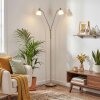 Karol Lampadaire LED Nickel mat, 2 lumières