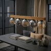 Koyoto Suspension, Boule lumineuse, Suspension Écru, Noir, 5 lumières