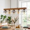 Koyoto Suspension, Boule lumineuse, Suspension Écru, Noir, 5 lumières