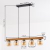 Koyoto Suspension, Boule lumineuse, Suspension Écru, Noir, 5 lumières