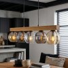 Koyoto Suspension, Boule lumineuse, Suspension Écru, Noir, 5 lumières