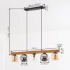 Koyoto Suspension, Boule lumineuse, Suspension Écru, Noir, 5 lumières