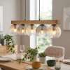 Koyoto Suspension, Boule lumineuse, Suspension Écru, Noir, 5 lumières