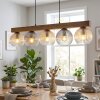 Koyoto Suspension, Boule lumineuse, Suspension Écru, Noir, 5 lumières