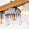 Koyoto Suspension, Boule lumineuse, Suspension Écru, Noir, 5 lumières
