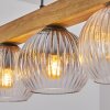 Koyoto Suspension, Boule lumineuse, Suspension Écru, Noir, 5 lumières