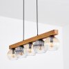 Koyoto Suspension, Boule lumineuse, Suspension Écru, Noir, 5 lumières