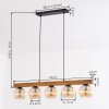 Koyoto Suspension, Boule lumineuse, Suspension Écru, Noir, 5 lumières
