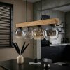 Koyoto Suspension, Boule lumineuse, Suspension Écru, Noir, 4 lumières