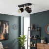 Rebbenas Plafonnier, Spot de plafond Écru, Noir, 2 lumières