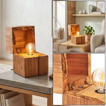 Mirala Lampe à poser LED Écru, 1 lumière